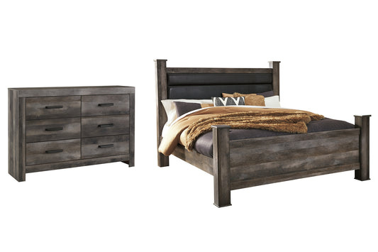Wynnlow King Poster Bed with Dresser Signature Design by Ashley®
