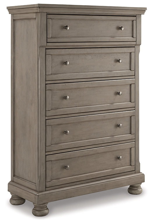 Lettner California King Sleigh Bed with Mirrored Dresser and Chest Signature Design by Ashley®