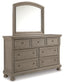 Lettner California King Panel Bed with Mirrored Dresser, Chest and 2 Nightstands Signature Design by Ashley®