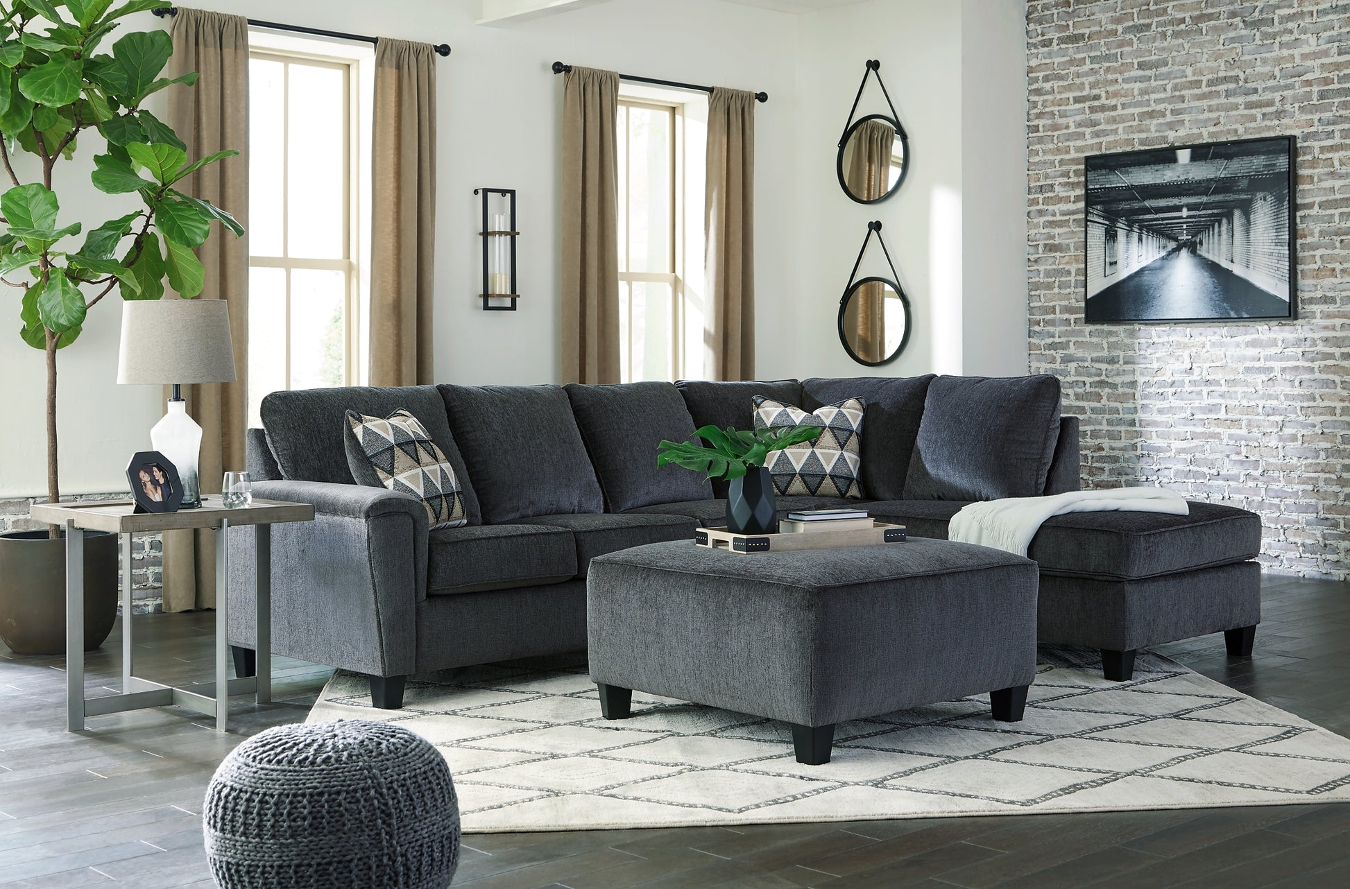 Abinger 2-Piece Sectional with Ottoman Signature Design by Ashley®