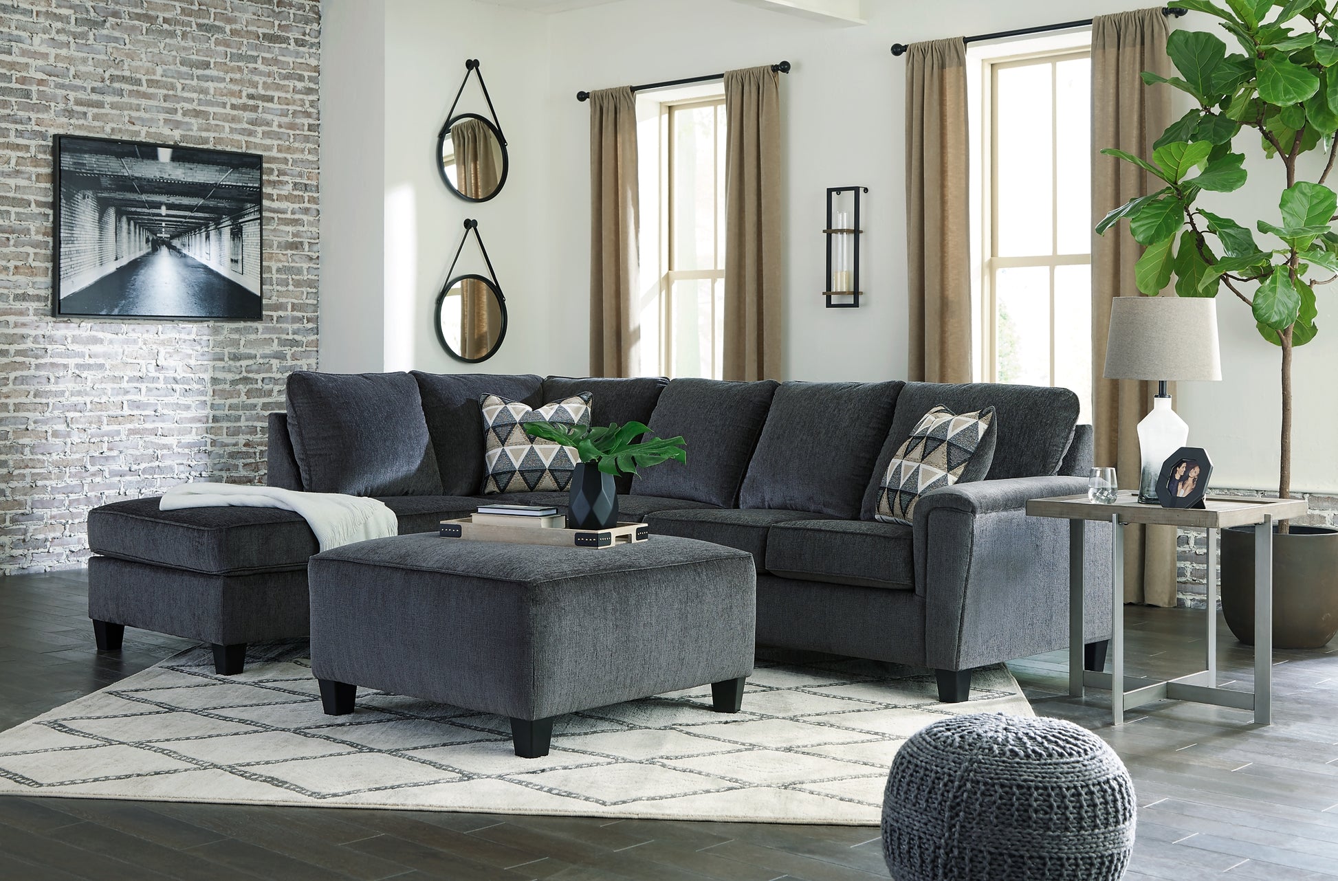 Abinger 2-Piece Sectional with Ottoman Signature Design by Ashley®