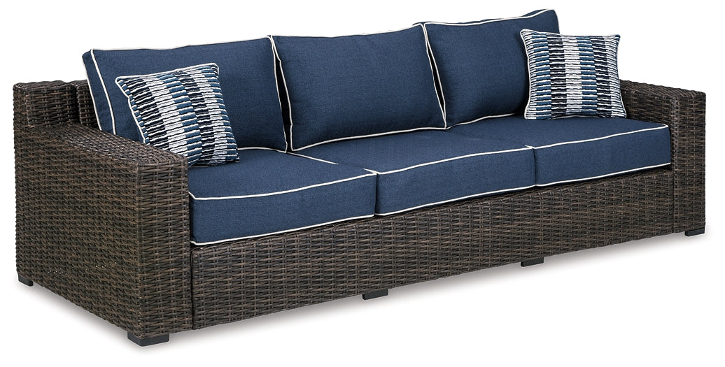Grasson Lane Outdoor Sofa and Loveseat with Coffee Table Signature Design by Ashley®