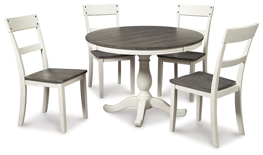 Nelling Dining Table and 4 Chairs Signature Design by Ashley®