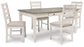Skempton Dining Table and 4 Chairs Signature Design by Ashley®