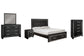 Kaydell Queen Panel Bed with Storage with Mirrored Dresser, Chest and Nightstand Signature Design by Ashley®