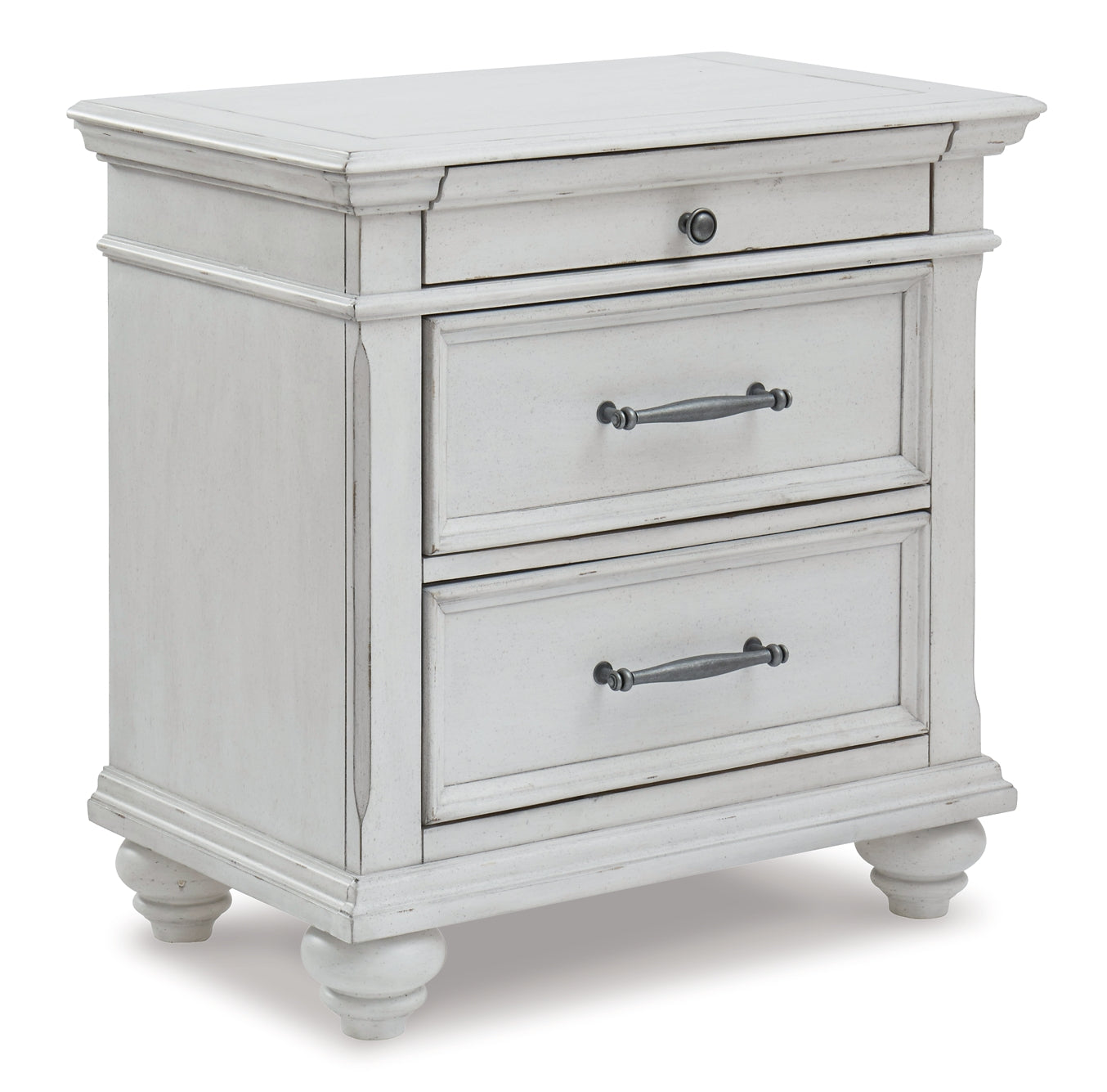 Kanwyn Queen Panel Bed with Mirrored Dresser and 2 Nightstands Benchcraft®