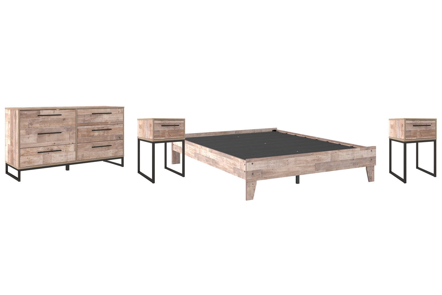 Neilsville Queen Platform Bed with Dresser and 2 Nightstands Signature Design by Ashley®