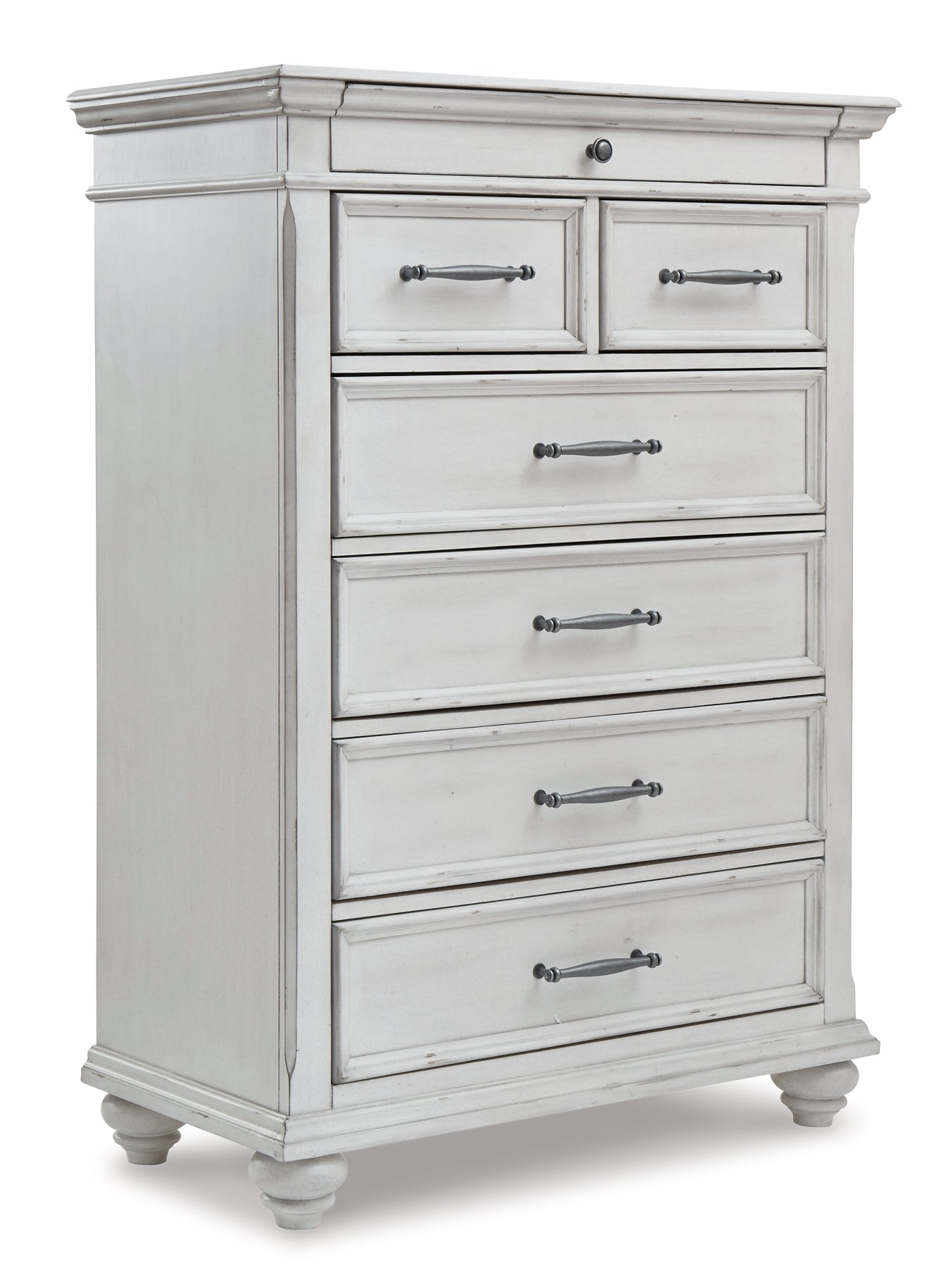 Kanwyn King Panel Bed with Mirrored Dresser and Chest Benchcraft®