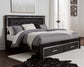 Kaydell King Panel Bed with Storage with Mirrored Dresser Signature Design by Ashley®