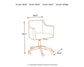 Baraga Home Office Desk with Chair Signature Design by Ashley®