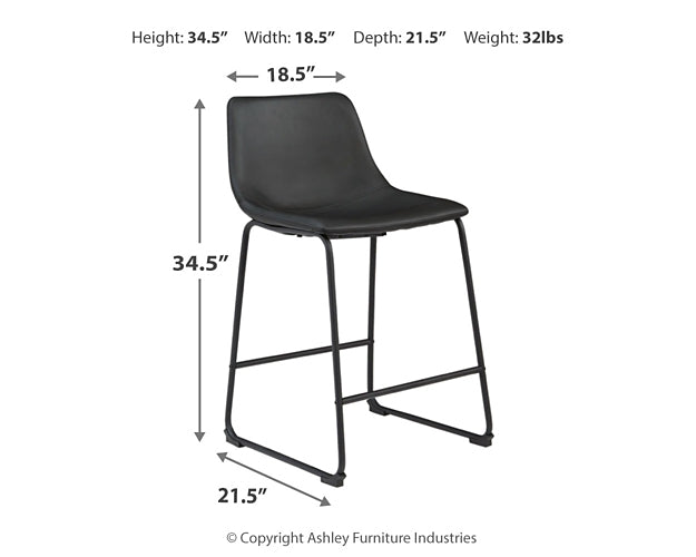 Centiar Counter Height Dining Table and 2 Barstools Signature Design by Ashley®