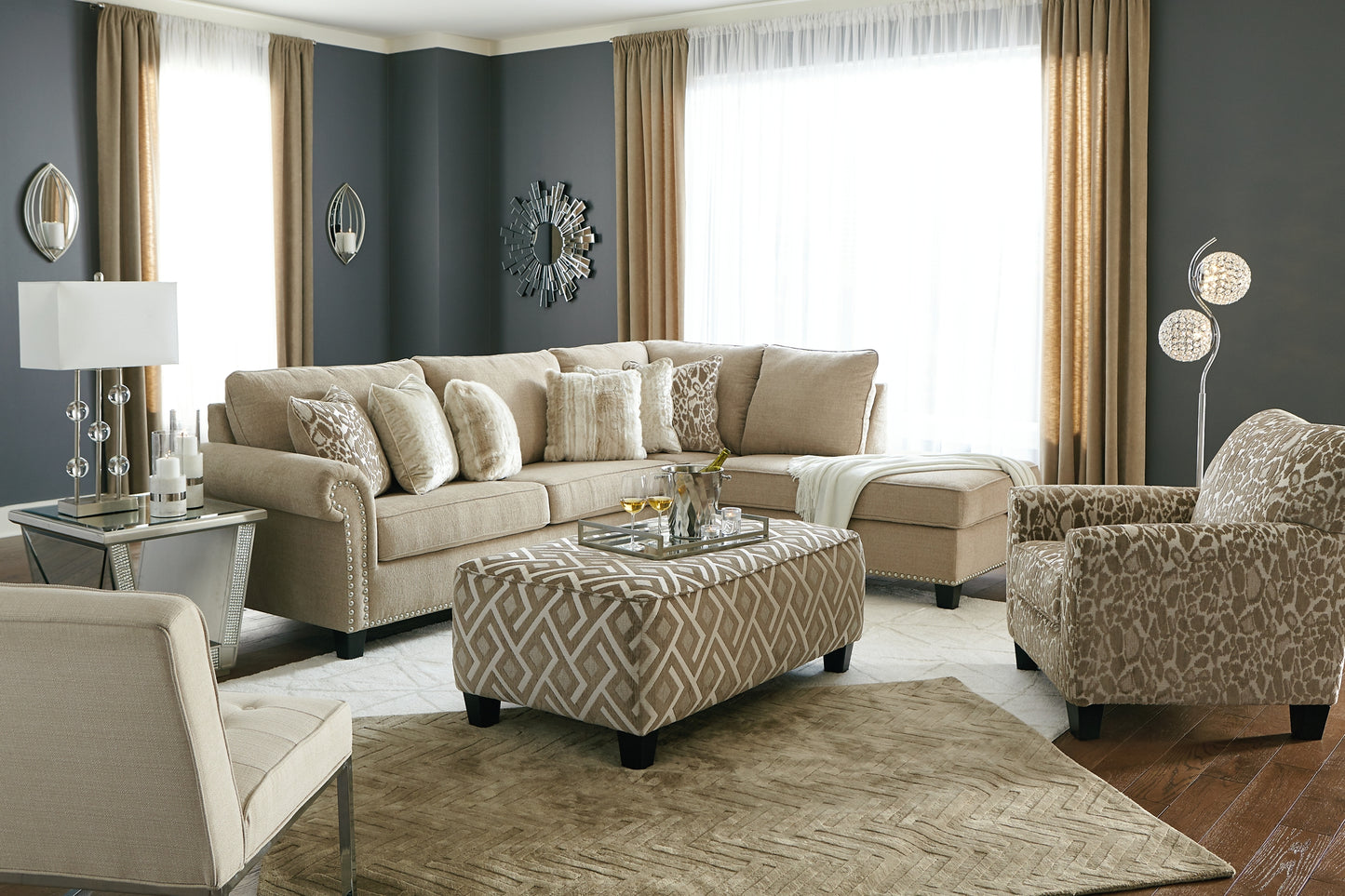 Dovemont 2-Piece Sectional with Chair and Ottoman Signature Design by Ashley®