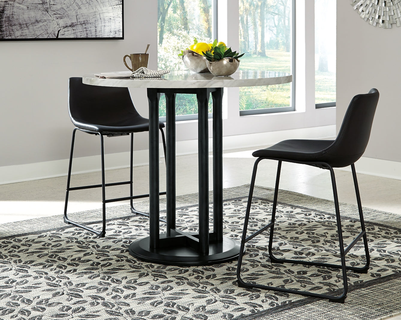 Centiar Counter Height Dining Table and 2 Barstools Signature Design by Ashley®