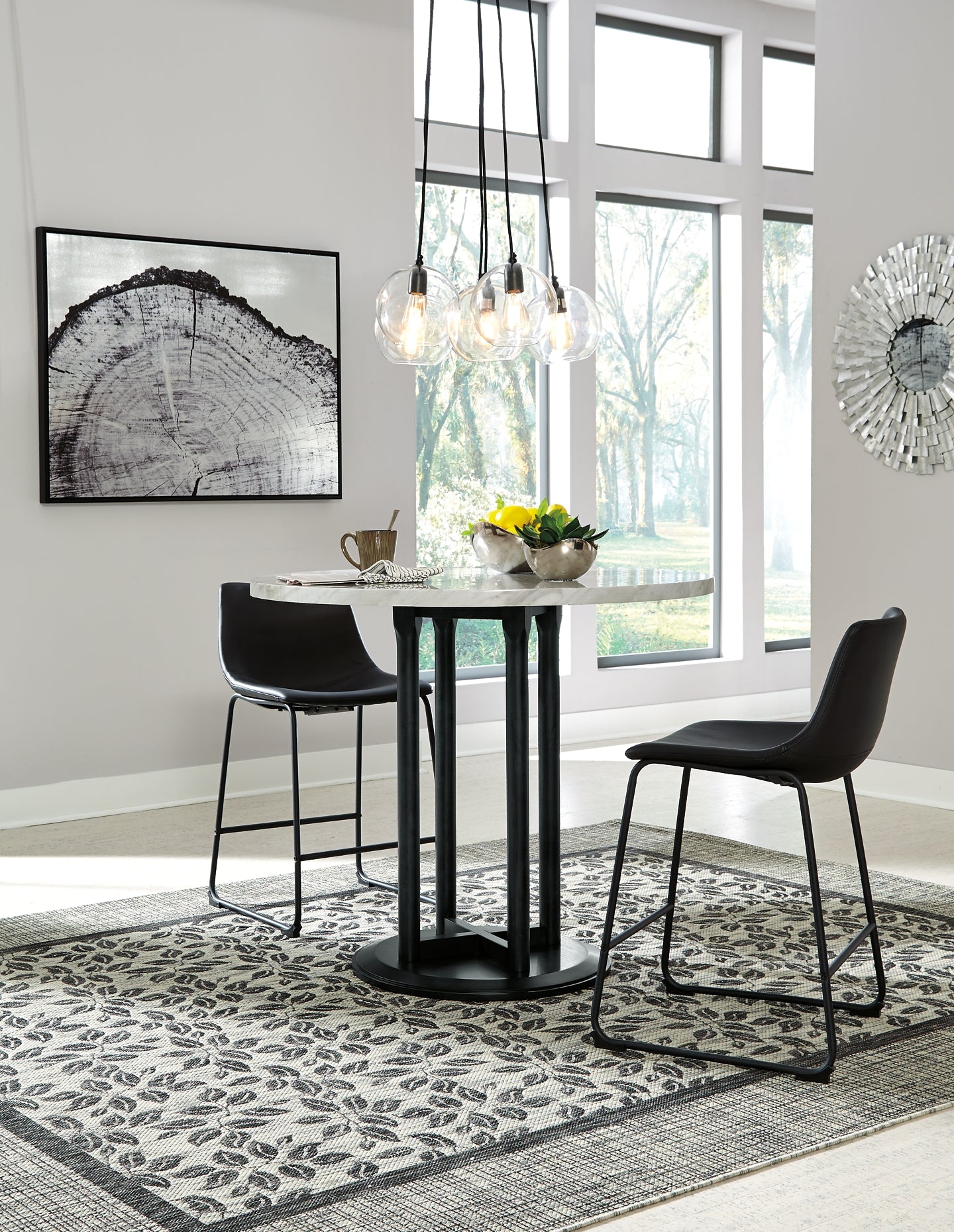 Centiar Counter Height Dining Table and 2 Barstools Signature Design by Ashley®