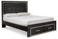 Kaydell Queen Panel Bed with Storage with Mirrored Dresser and 2 Nightstands Signature Design by Ashley®