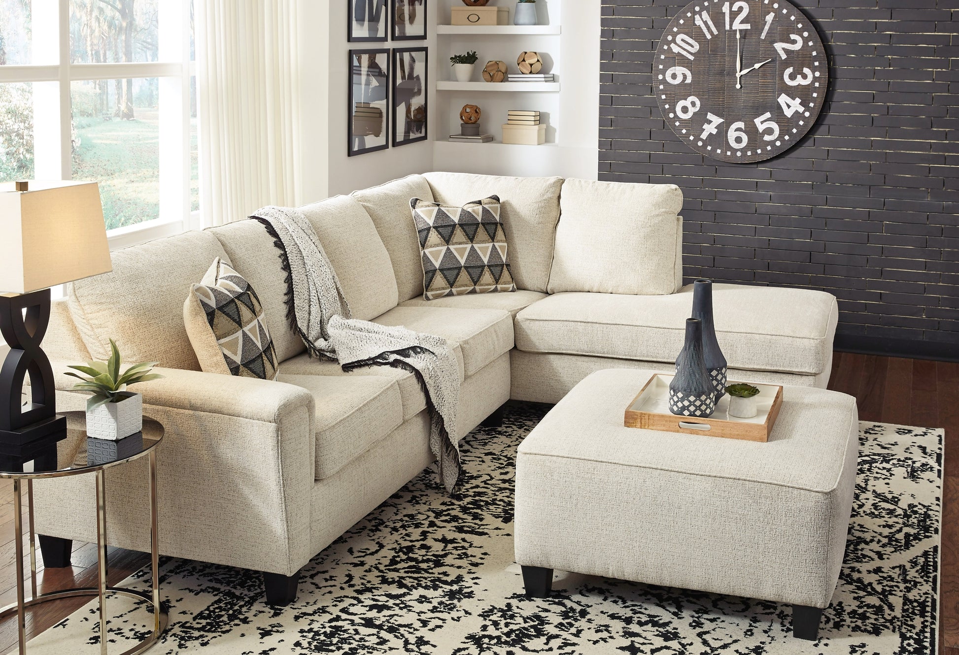 Abinger 2-Piece Sectional with Ottoman Signature Design by Ashley®