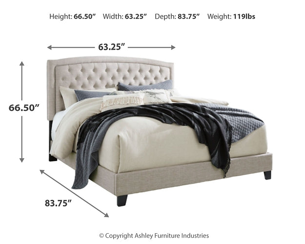 Jerary Queen Upholstered Bed with Mattress Sierra Sleep® by Ashley