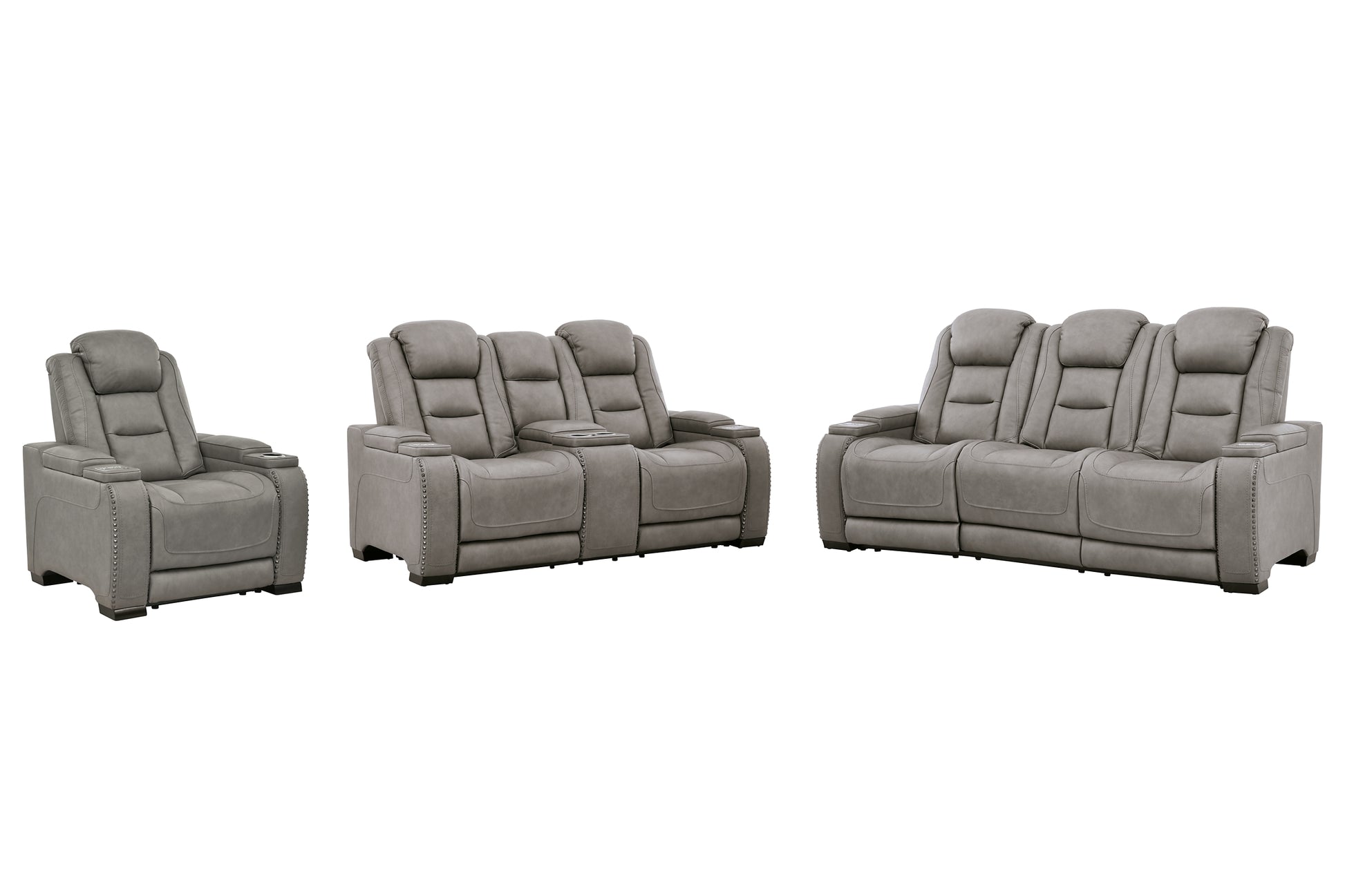 The Man-Den Sofa, Loveseat and Recliner Signature Design by Ashley®