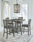 Hallanden Counter Height Dining Table and 4 Barstools Signature Design by Ashley®