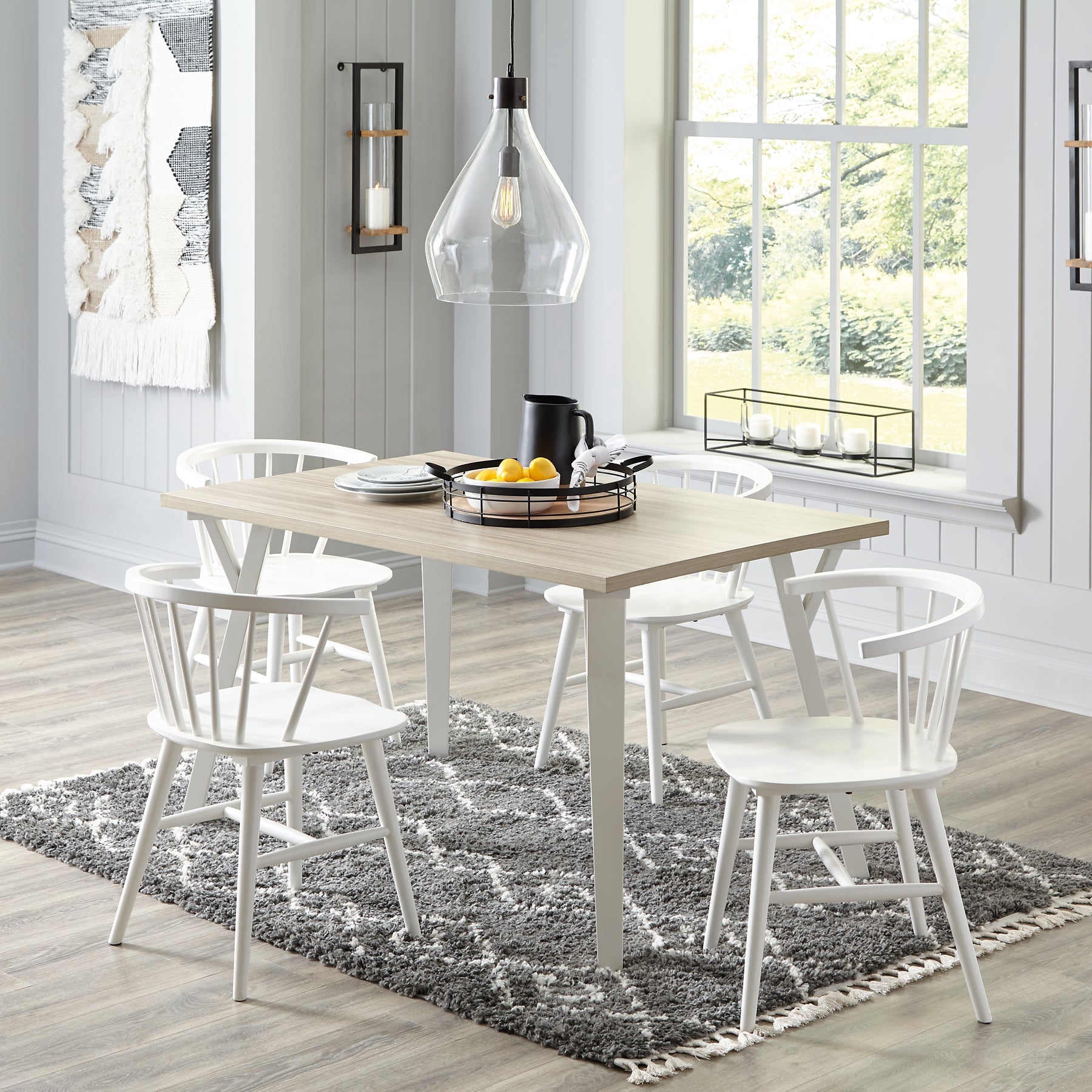 Grannen Dining Table and 4 Chairs Signature Design by Ashley®
