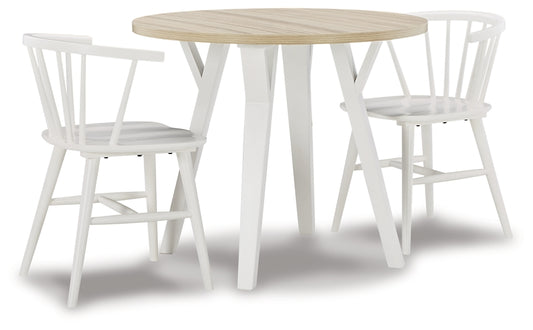 Grannen Dining Table and 2 Chairs Signature Design by Ashley®