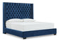 Coralayne King Upholstered Bed with Mirrored Dresser Signature Design by Ashley®