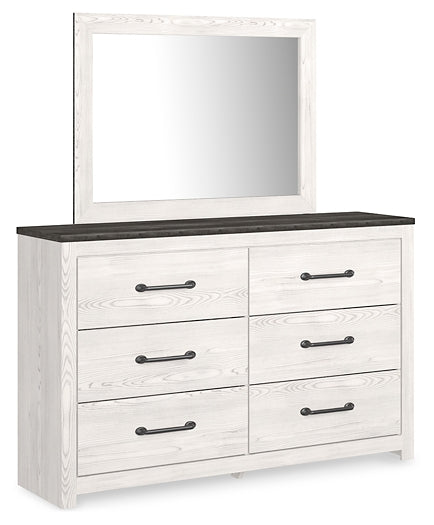 Gerridan King Panel Bed with Mirrored Dresser and 2 Nightstands Signature Design by Ashley®
