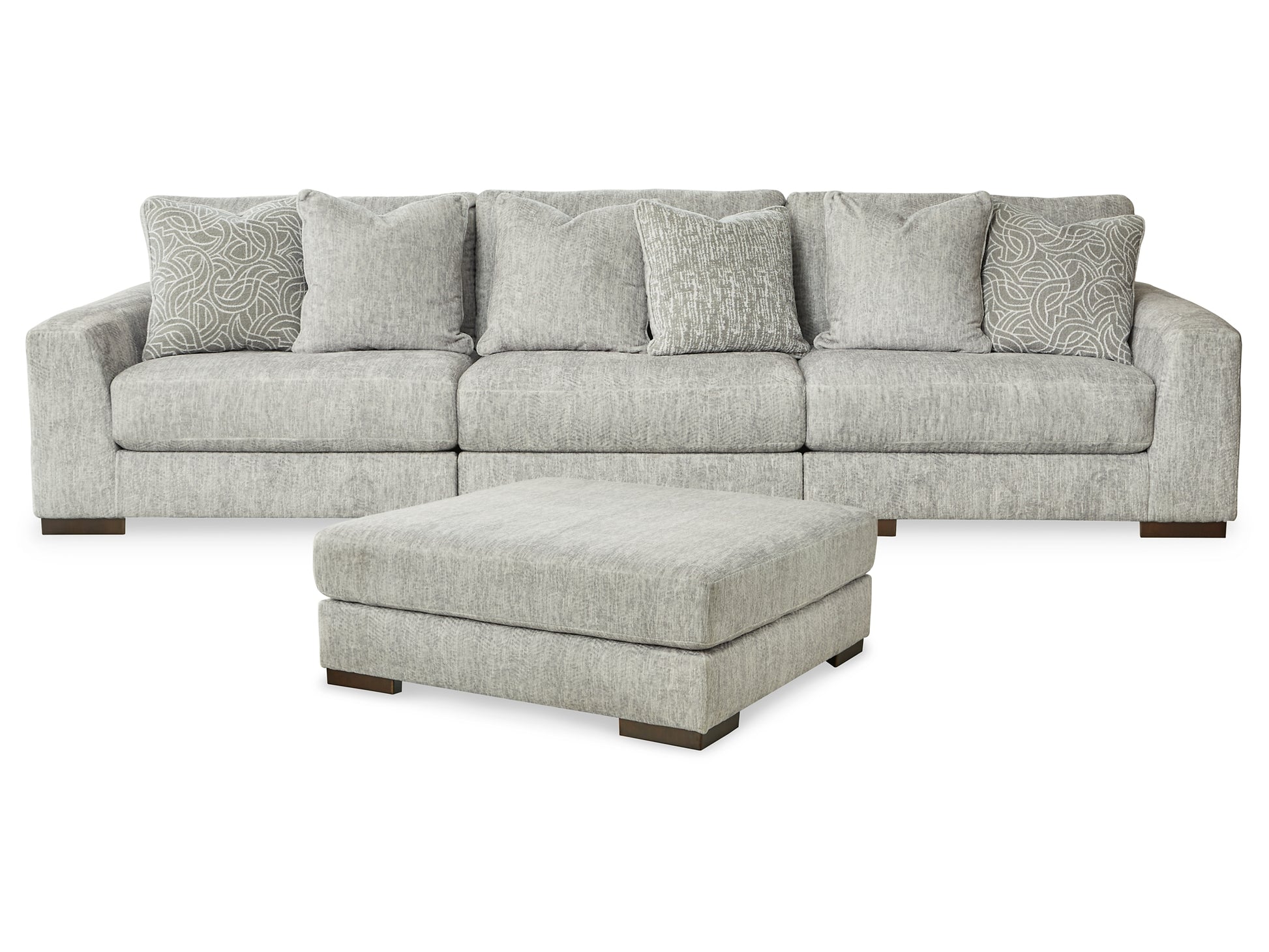Regent Park 3-Piece Sectional with Ottoman Signature Design by Ashley®
