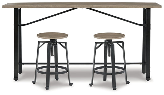 Lesterton Counter Height Dining Table and 2 Barstools Signature Design by Ashley®