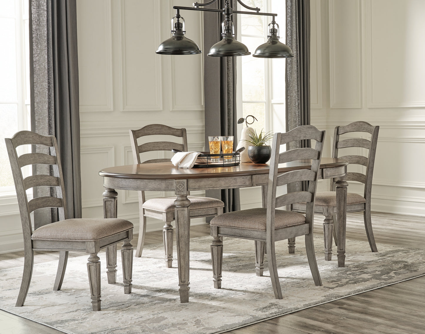 Lodenbay Dining Table and 4 Chairs Signature Design by Ashley®