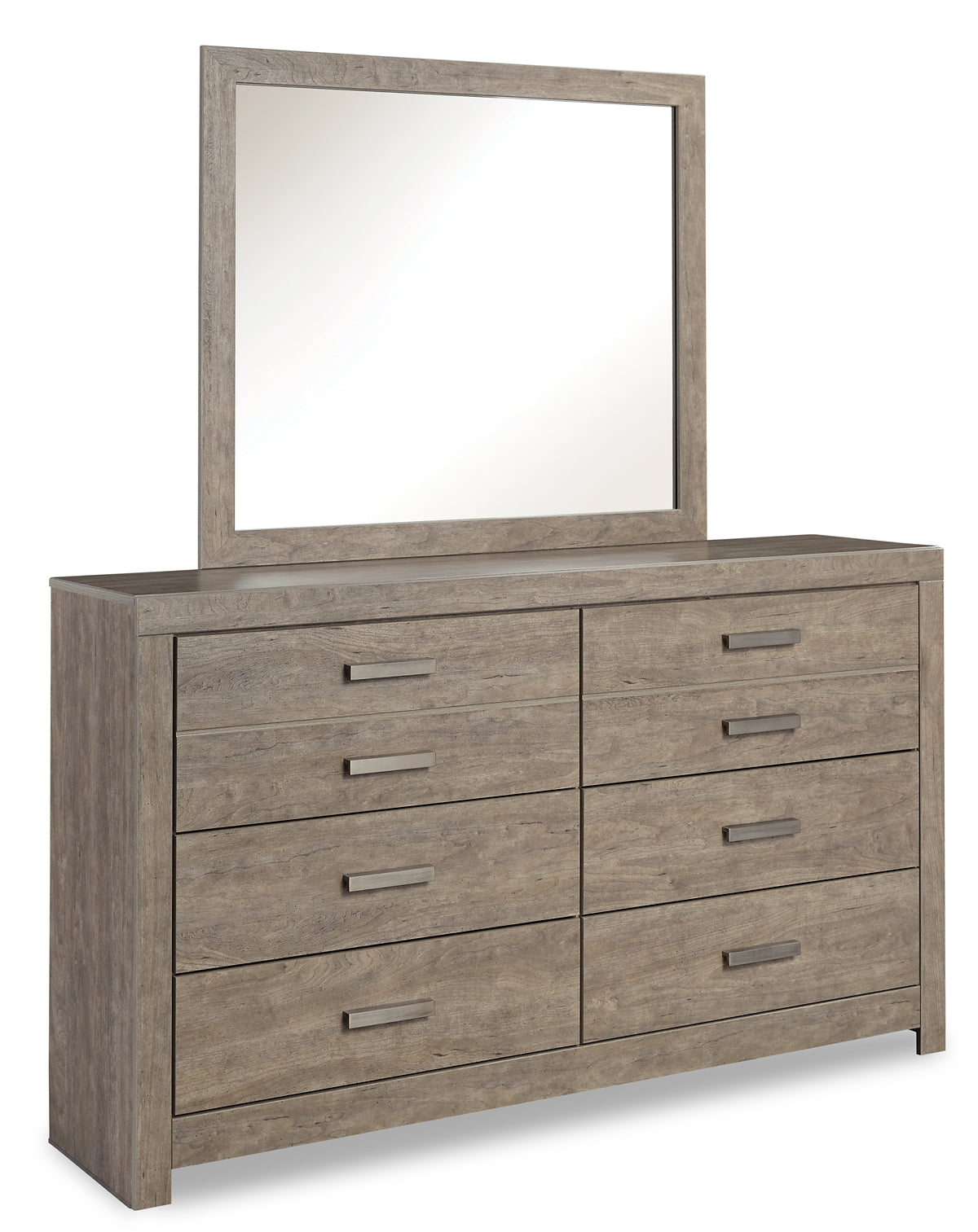 Culverbach Queen Panel Bed with Mirrored Dresser Signature Design by Ashley®