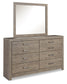Culverbach Queen Panel Bed with Mirrored Dresser and 2 Nightstands Signature Design by Ashley®