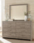 Culverbach Queen Panel Bed with Mirrored Dresser and 2 Nightstands Signature Design by Ashley®