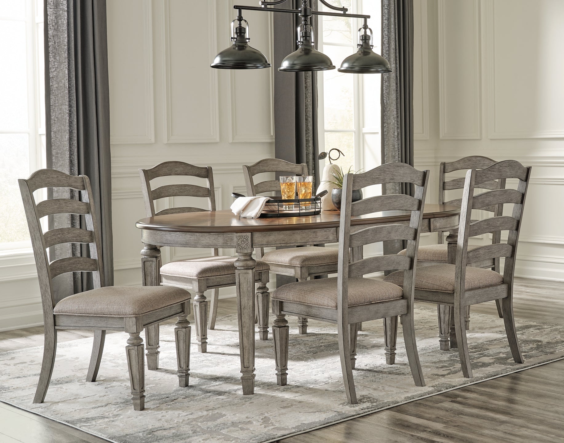 Lodenbay Dining Table and 6 Chairs Signature Design by Ashley®