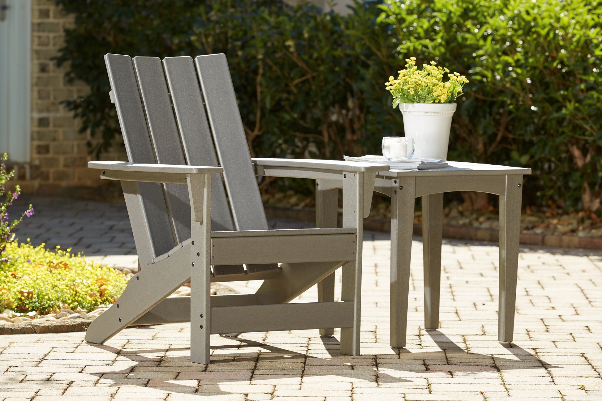 Visola Outdoor Adirondack Chair and End Table Signature Design by Ashley®