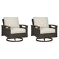 Paradise Trail Outdoor Loveseat and 2 Lounge Chairs with Fire Pit Table Signature Design by Ashley®