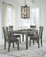 Hallanden Dining Table and 4 Chairs Signature Design by Ashley®