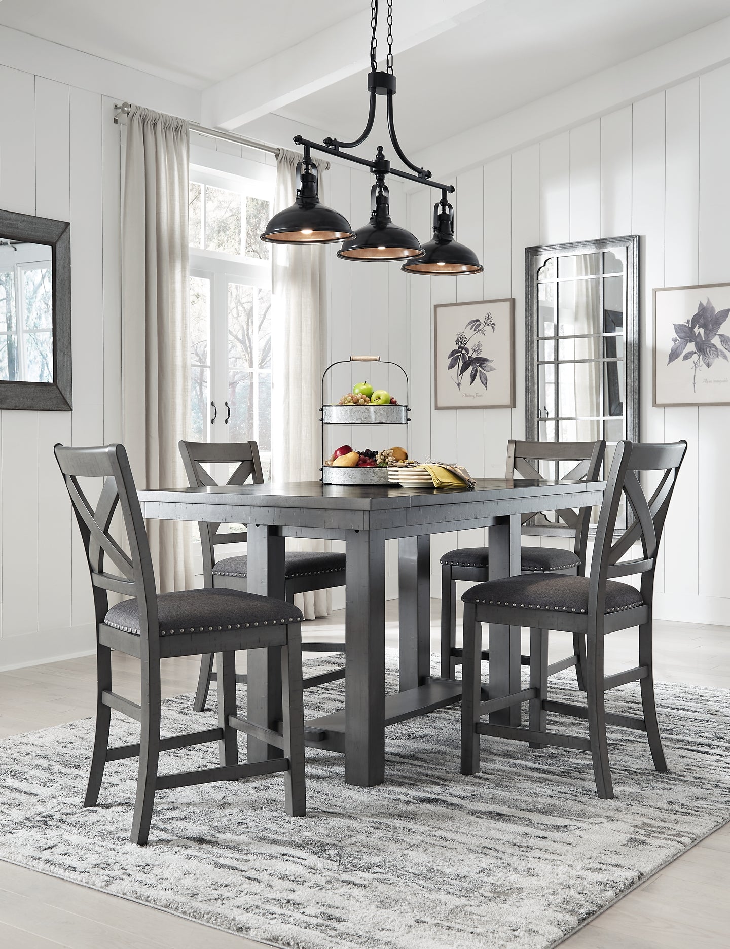 Myshanna Dining Table and 4 Chairs Signature Design by Ashley®