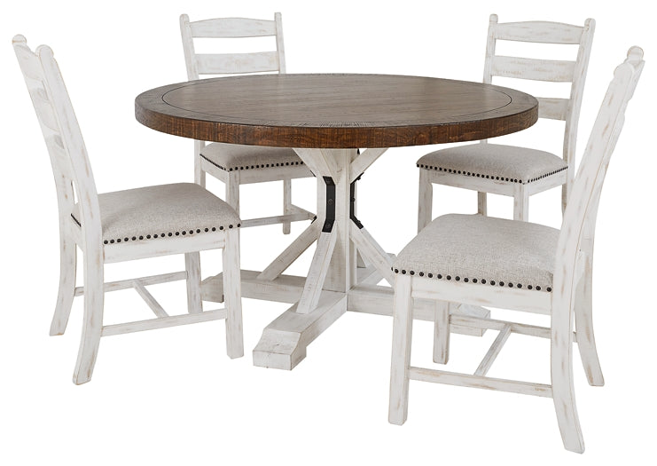 Valebeck Dining Table and 4 Chairs Signature Design by Ashley®