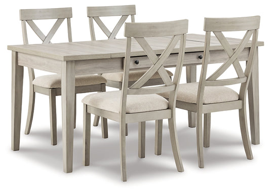 Parellen Dining Table and 4 Chairs Signature Design by Ashley®