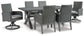Elite Park Outdoor Dining Table and 6 Chairs Signature Design by Ashley®