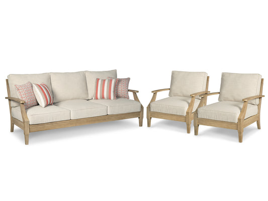 Clare View Outdoor Sofa with 2 Lounge Chairs Signature Design by Ashley®
