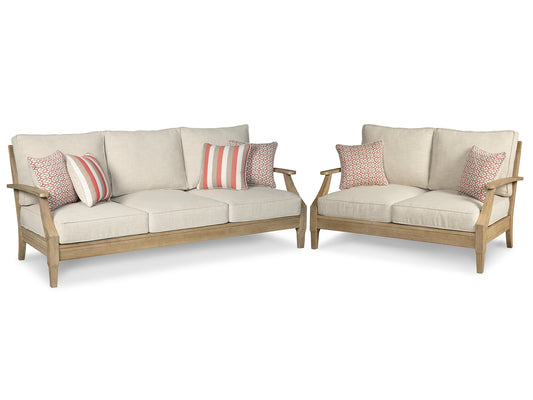 Clare View Outdoor Sofa and Loveseat Signature Design by Ashley®