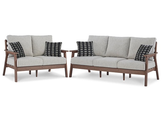 Emmeline Outdoor Sofa and Loveseat Signature Design by Ashley®
