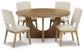 Dakmore Dining Table and 4 Chairs Signature Design by Ashley®