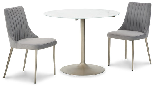 Barchoni Dining Table and 2 Chairs Signature Design by Ashley®