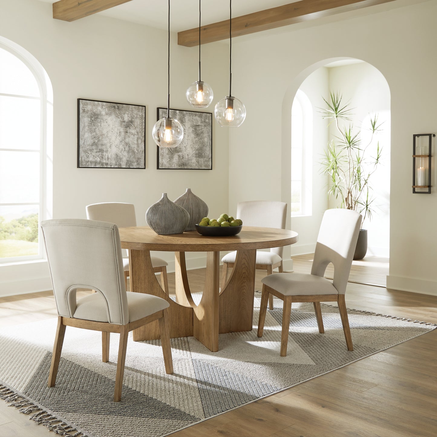 Dakmore Dining Table and 4 Chairs Signature Design by Ashley®