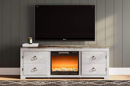 Willowton TV Stand with Electric Fireplace Signature Design by Ashley®