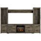 Trinell 4-Piece Entertainment Center with Electric Fireplace Signature Design by Ashley®