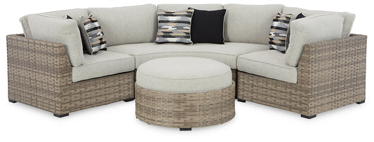 Calworth 5-Piece Outdoor Sectional with Ottoman Signature Design by Ashley®